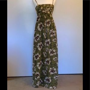 Anthropologie Edmé & Esyllte Tie Back Maxi Dress